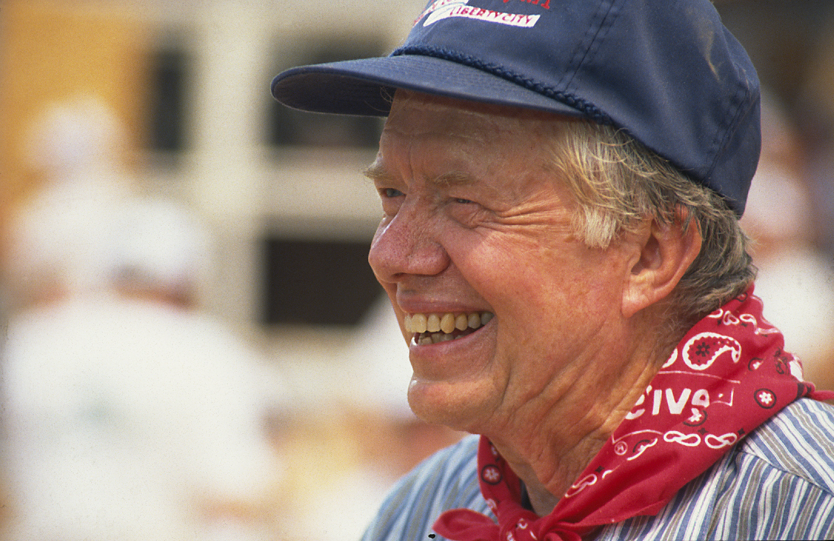 Jimmy painting porch. (Jimmy Carter Work Project 1992) (2004)